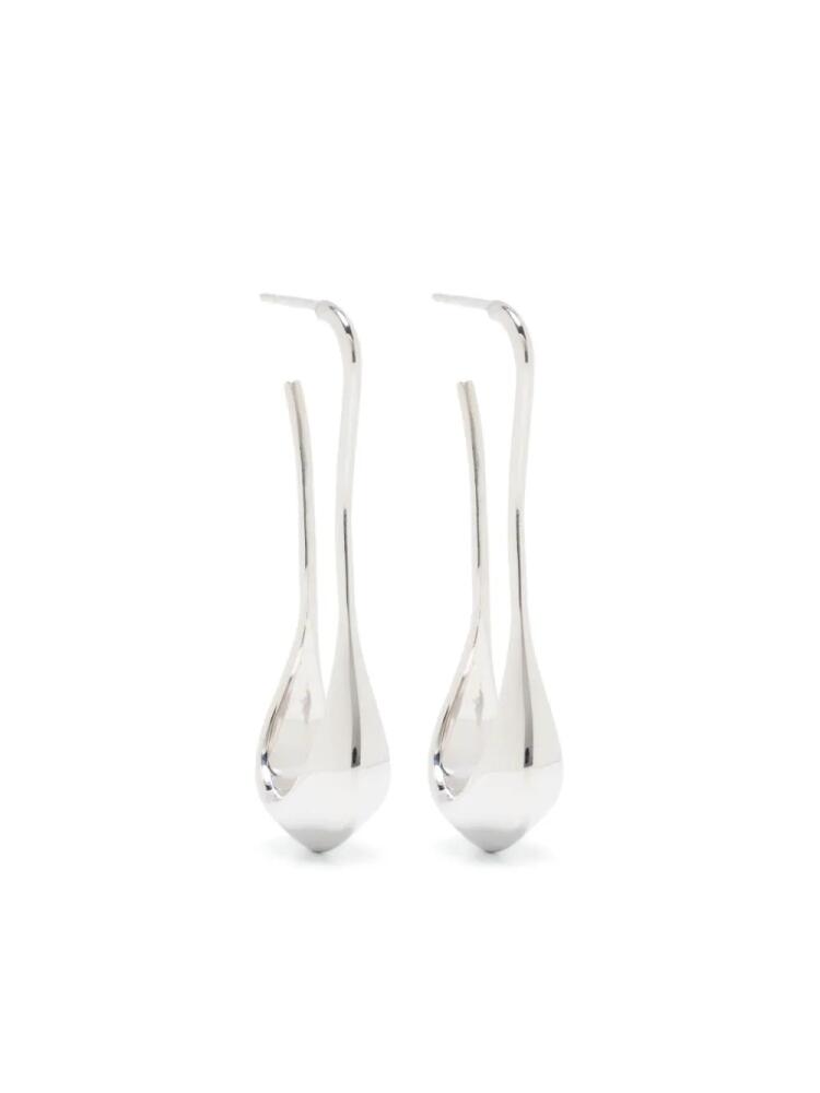 LEMAIRE polished drop earrings - Silver Cover