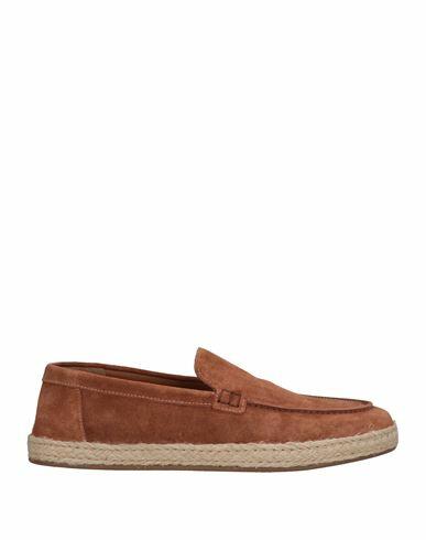 Doucal's Man Espadrilles Brown Soft Leather Cover