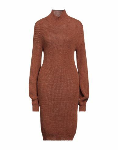 Biancoghiaccio Woman Turtleneck Brown Acrylic, Wool, Viscose, Alpaca wool Cover