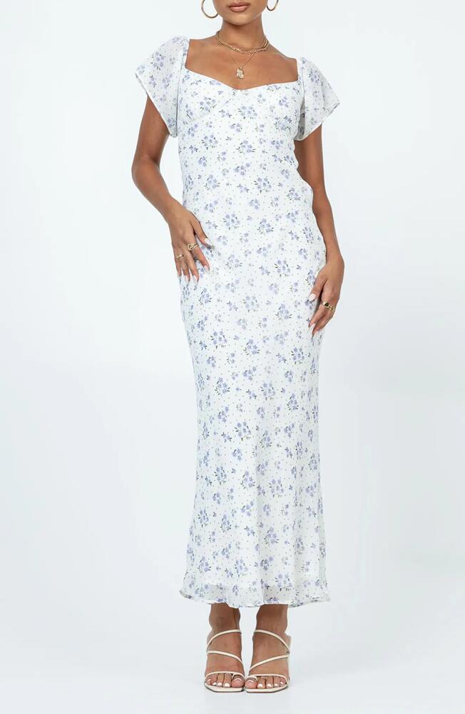 Princess Polly Hera Floral Maxi Dress in White Cover