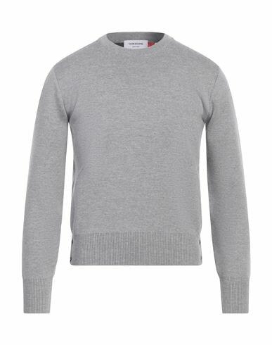 Thom Browne Man Sweater Grey Merino Wool, Wool, Polyamide, Elastane Cover