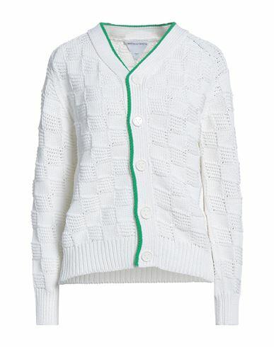 Bottega Veneta Woman Cardigan White Polyamide, Cotton Cover