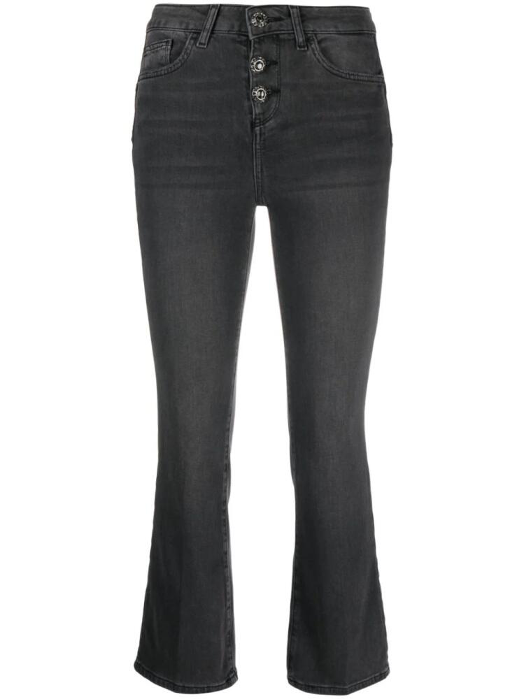 LIU JO flared cropped jeans - Black Cover