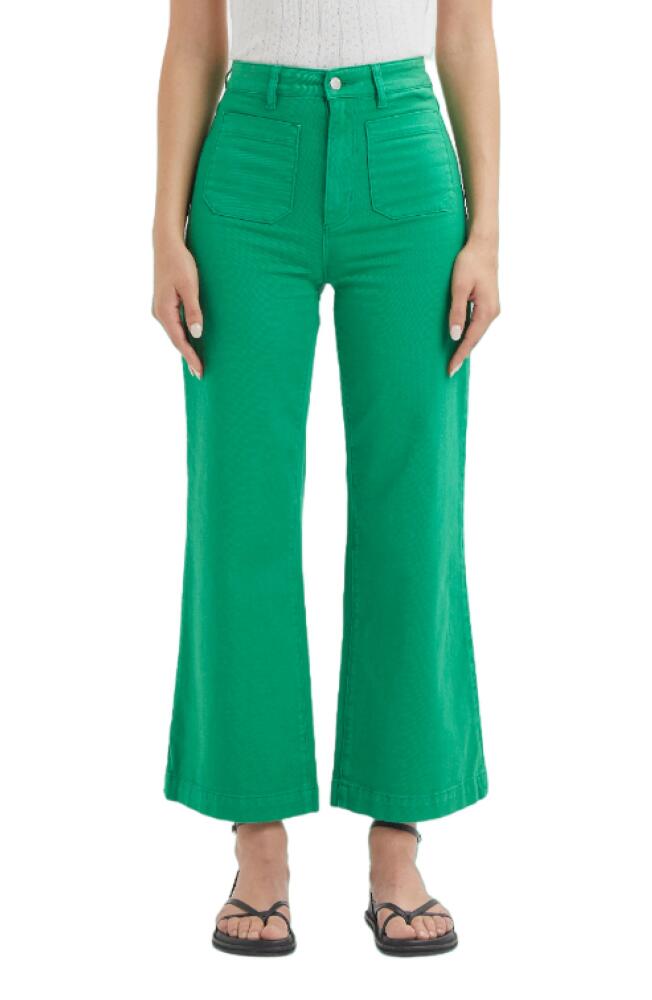 Rolla's Sailor High Waist Wide Leg Jeans in Grass Cover