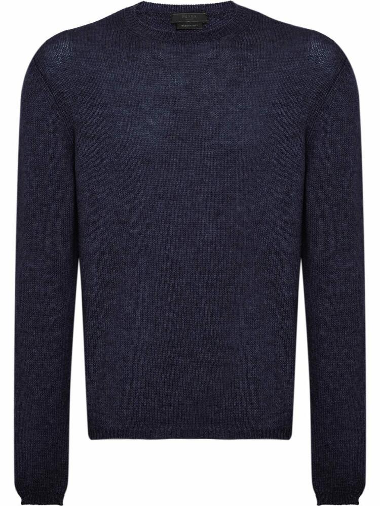 Prada crew-neck cashmere jumper - Blue Cover