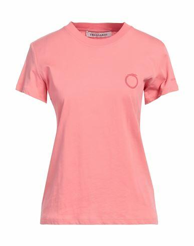 Trussardi Woman T-shirt Salmon pink Cotton Cover