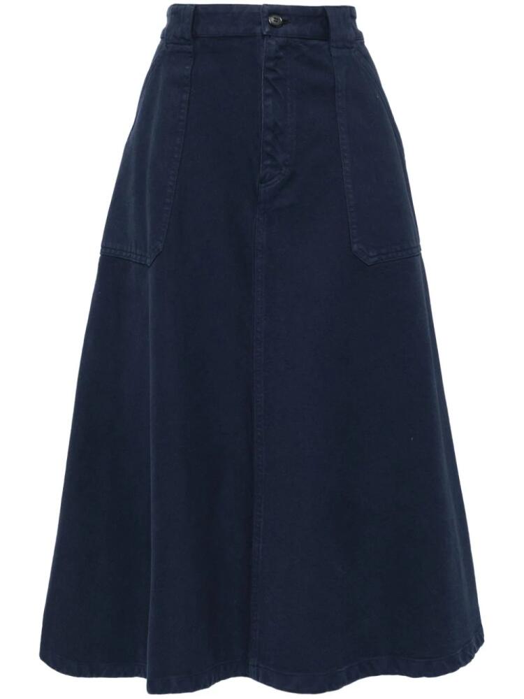 A.P.C. Laurie midi skirt - Blue Cover