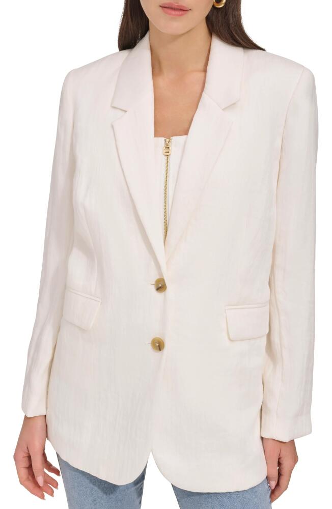 DKNY Organza Blazer in Eggnog Cover