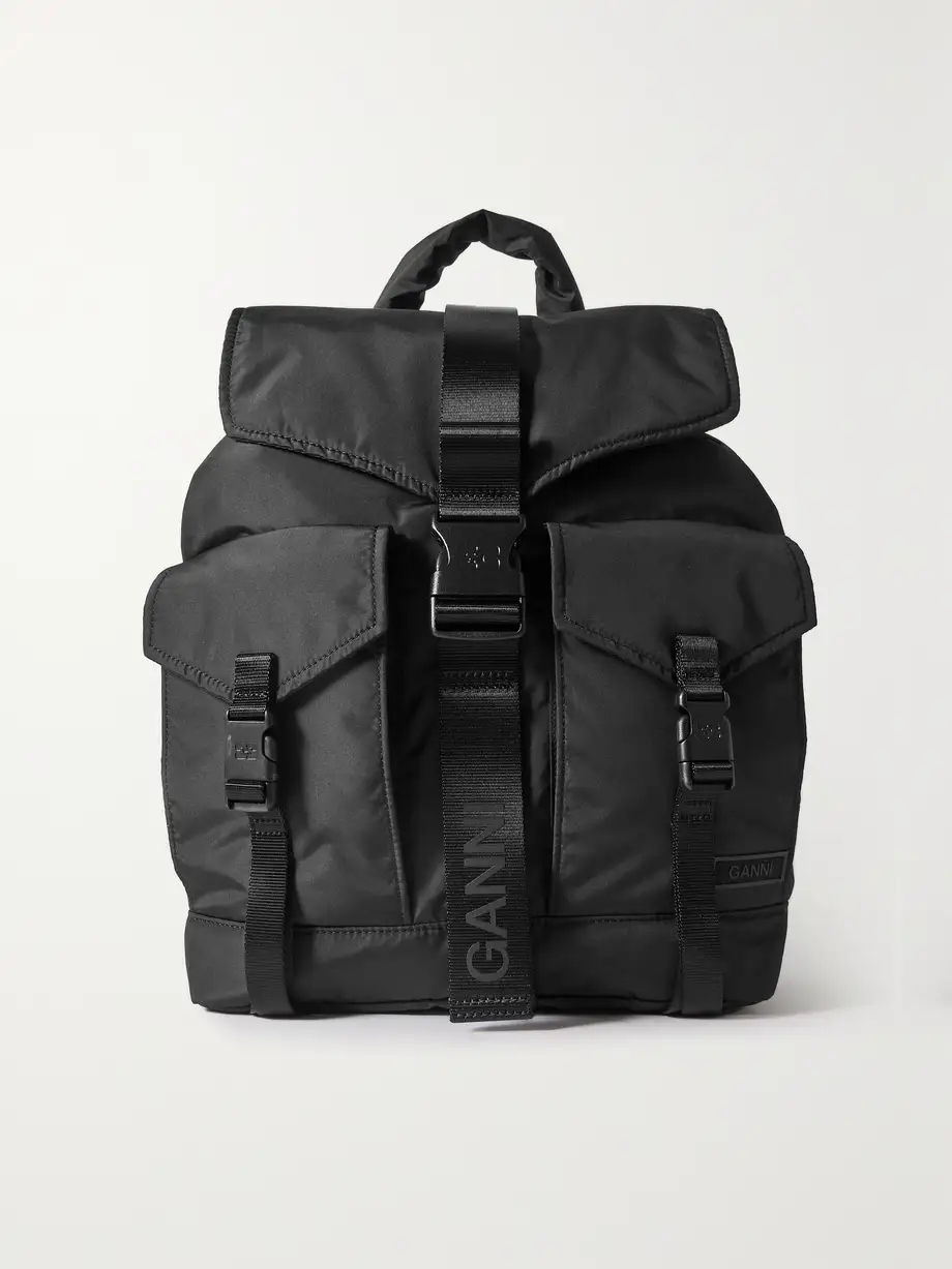 GANNI - + Net Sustain Recycled-shell Backpack - Black Cover