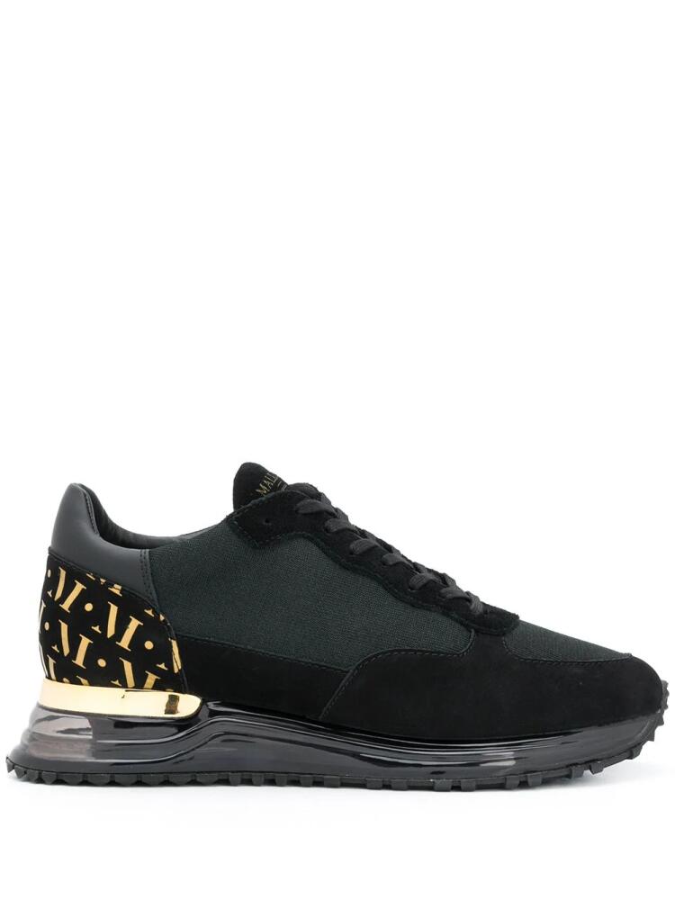 Mallet monogram panelled sneakers - Black Cover