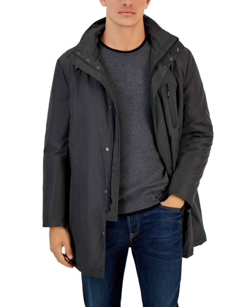 Calvin Klein Men's Slim-Fit Extreme Raincoat - Charcoal Cover