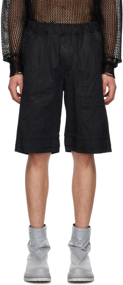 44 Label Group Black Embossed Shorts Cover