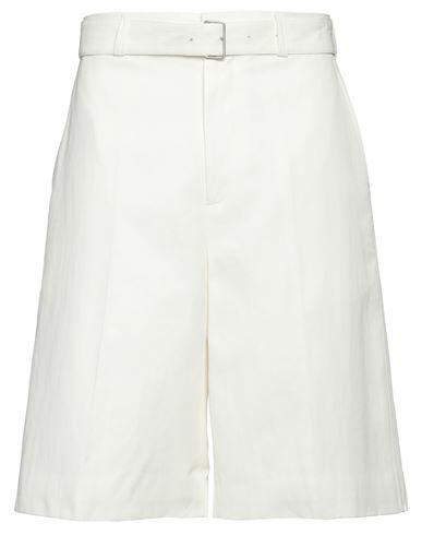 Jil Sander Man Pants White Linen Cover