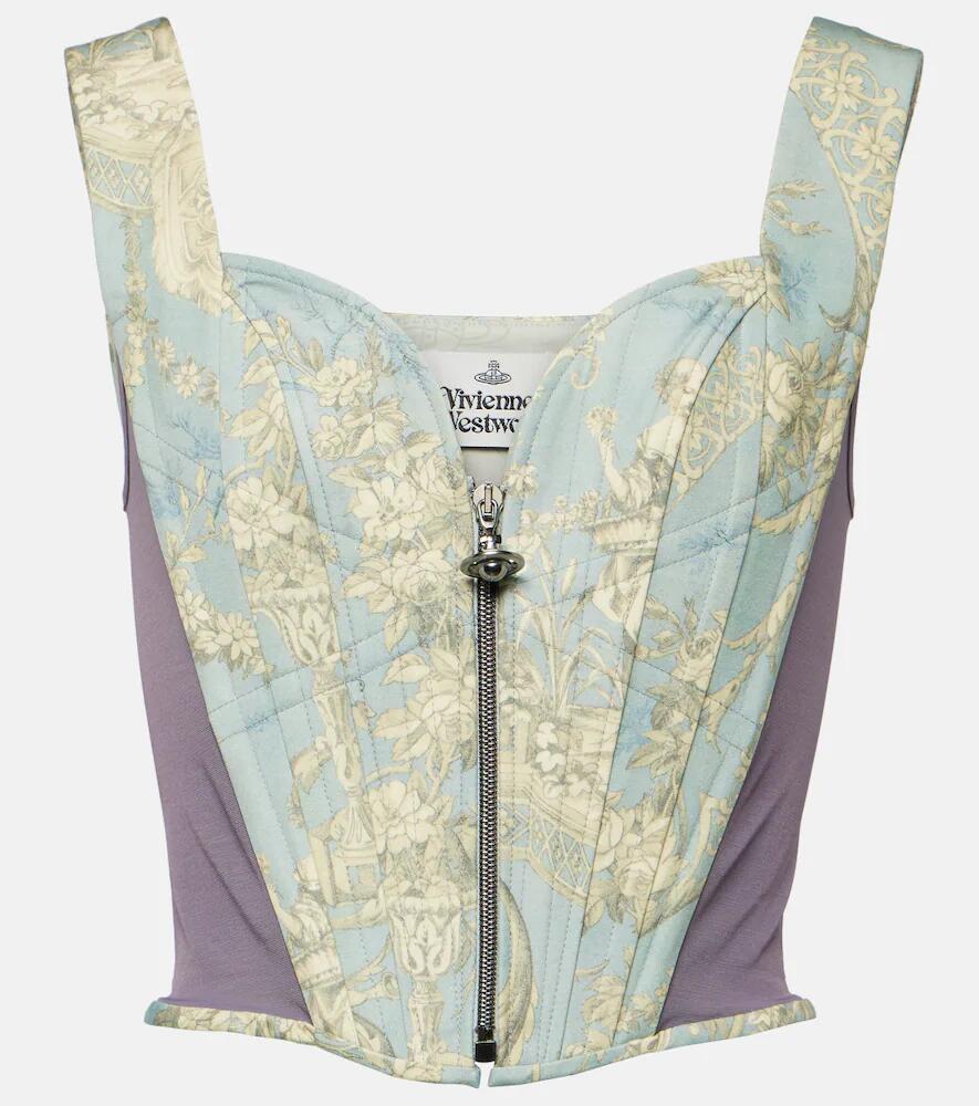 Vivienne Westwood Classic paneled toile de Jouy corset Cover