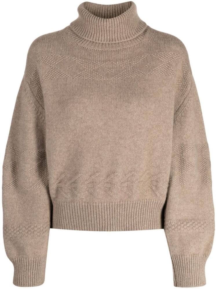 Pringle of Scotland roll-neck cashmere jumper - Brown Cover