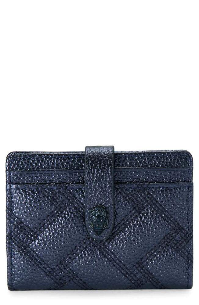 Kurt Geiger London Kensington Leather Bifold Wallet in Dark Blue Cover