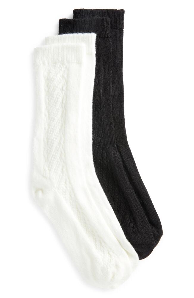 Hue Assorted 2-Pack Seed Stitch Boot Socks in Ivory Pack Cover