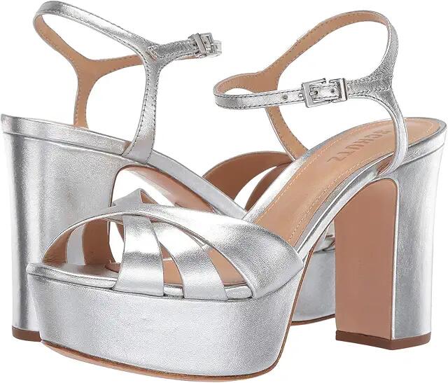 Schutz Keefa (Prata Metallic Napa) High Heels Cover