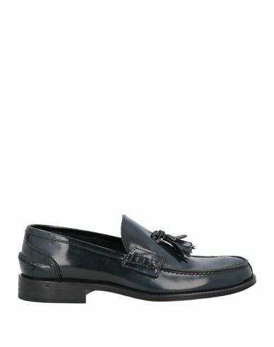 Bruno Verri Man Loafers Midnight blue Leather Cover