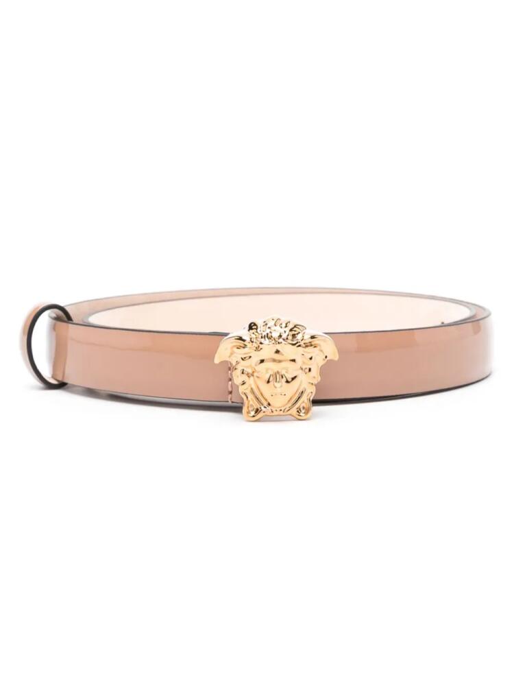 Versace La Medusa patent belt - Neutrals Cover