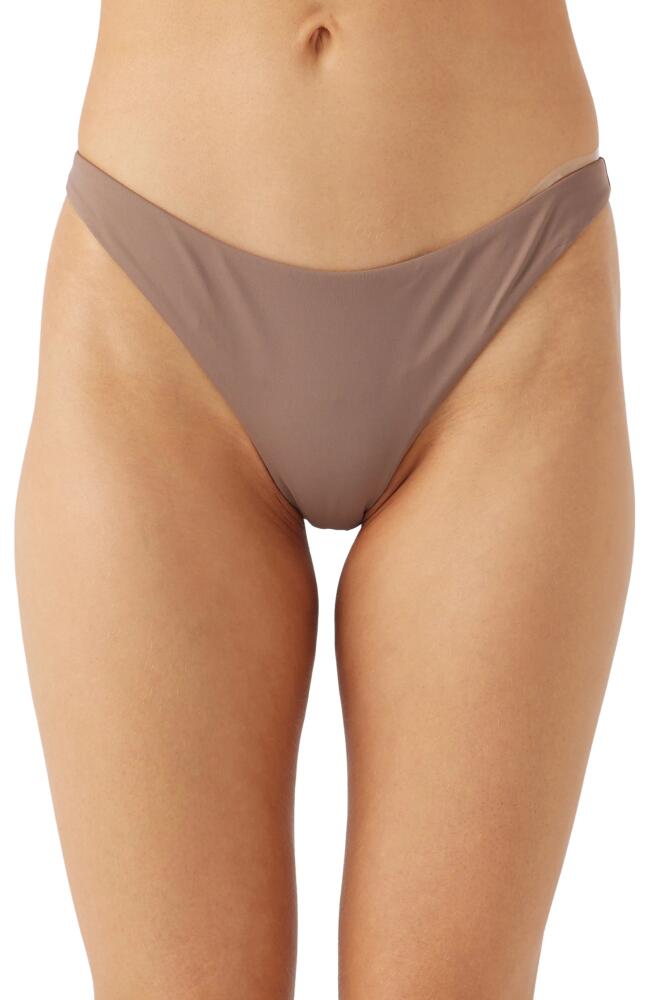 O'Neill Flamenco Saltwater Solids Bikini Bottoms in Deep Taupe Cover