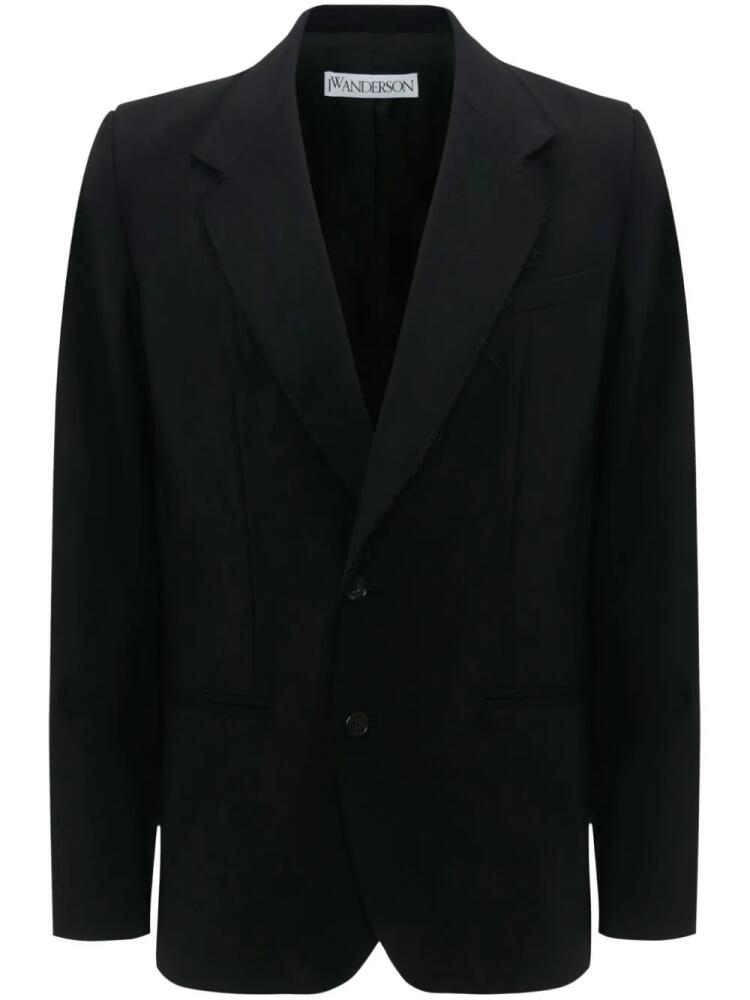 JW Anderson peak-lapels single-breasted blazer - Black Cover