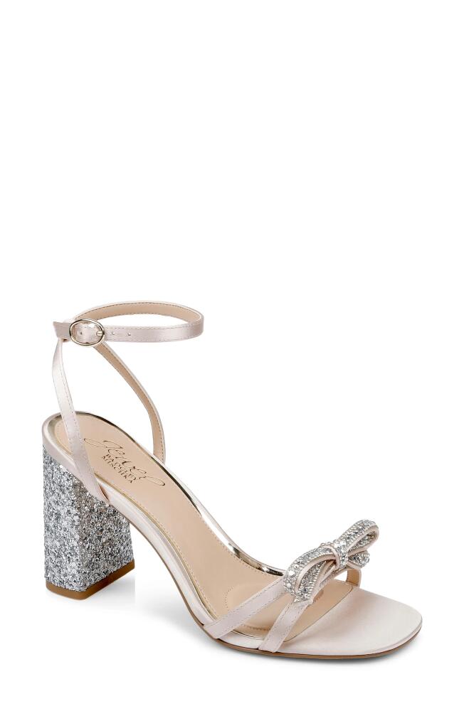 Jewel Badgley Mischka Hillary Ankle Strap Sandal in Champagne Cover