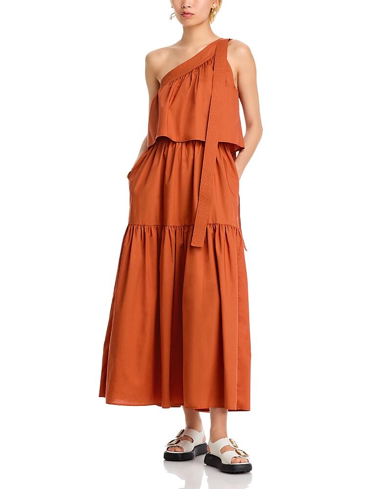 Vanessa Bruno Cora Tiered One Shoulder Dress Cover