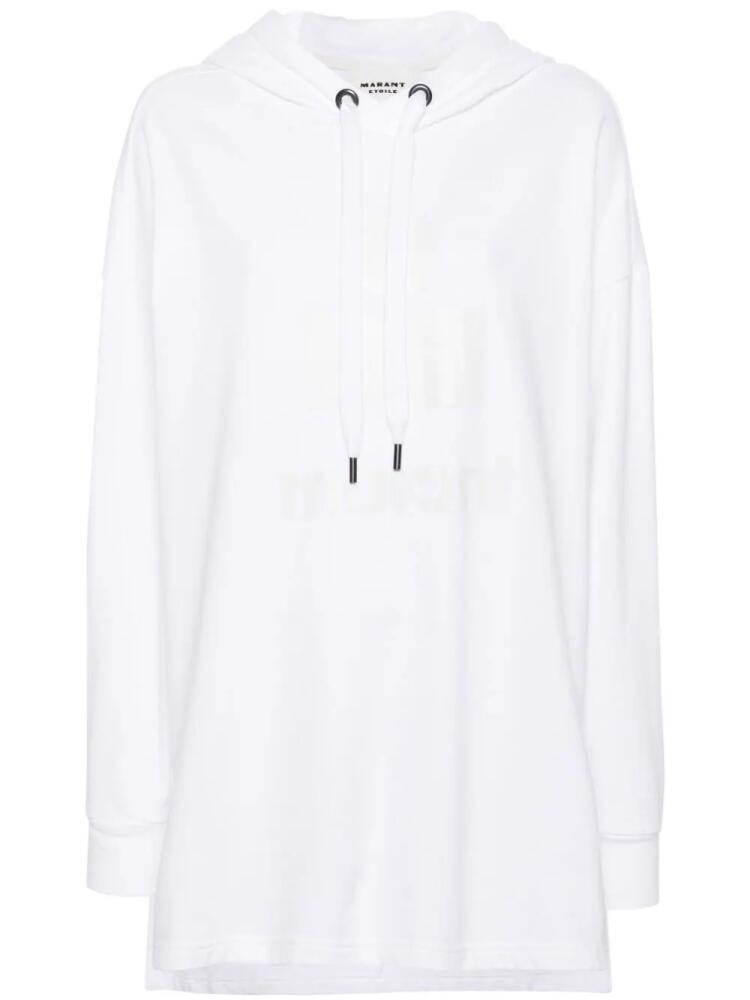 MARANT ÉTOILE Shannon logo-printed hoodie - White Cover