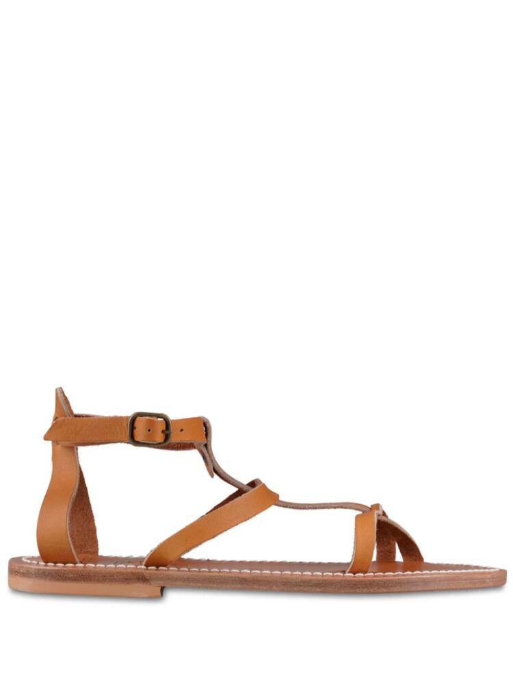 K. Jacques ankle-buckle leather sandals - Brown Cover