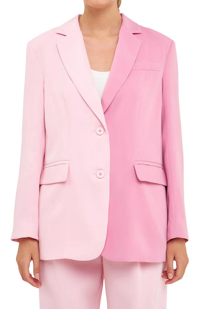 Endless Rose Two-Tone Blazer in Pink Multi Cover