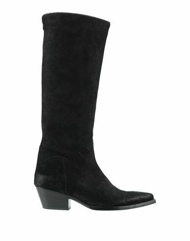 Sartore Woman Boot Black Leather Cover