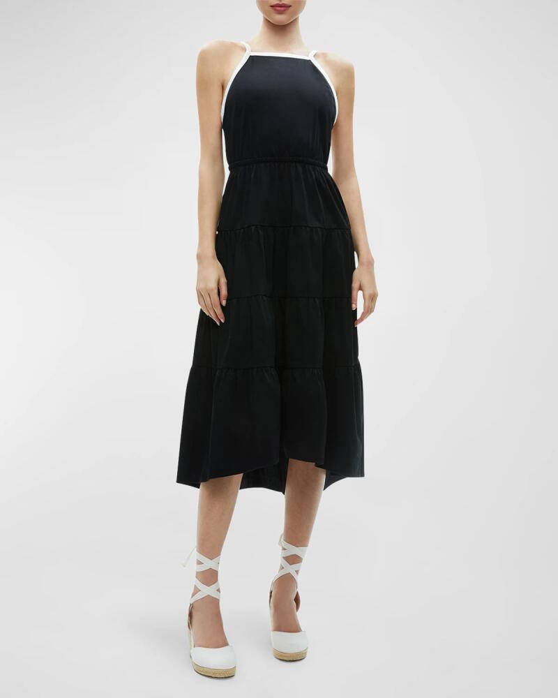 Alice + Olivia Hartley Gathered Midi Dress Cover