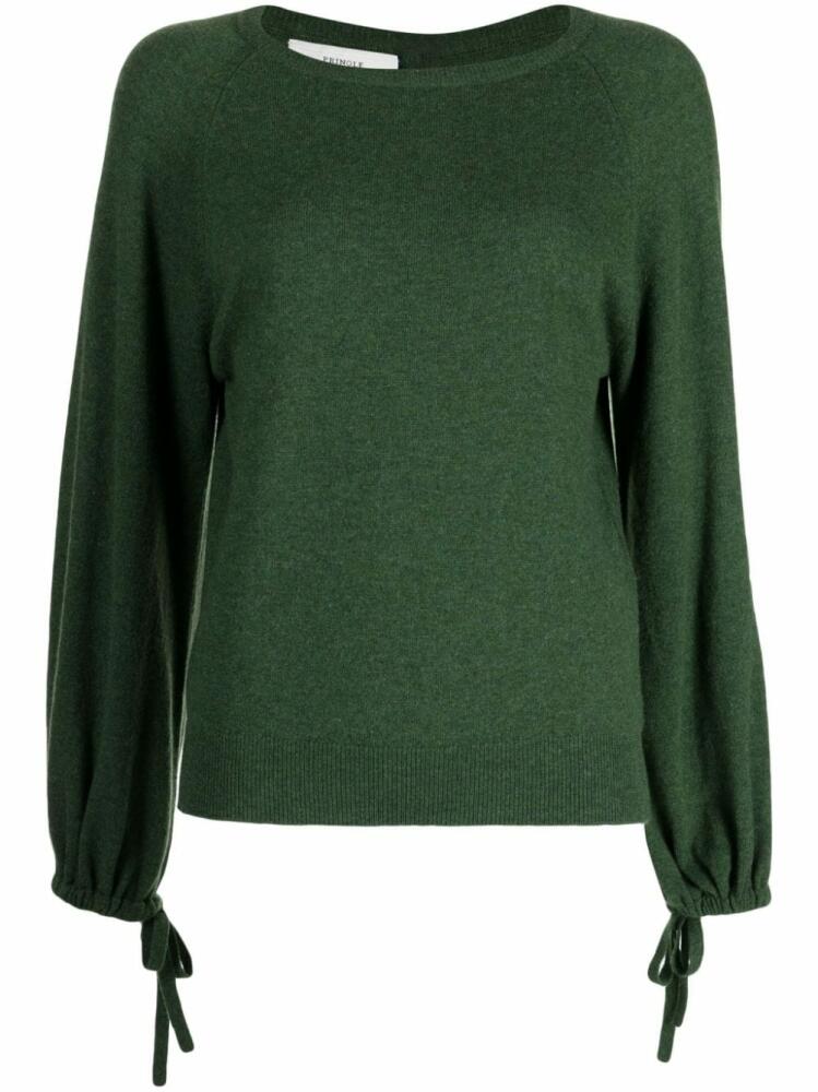 Pringle of Scotland tied-cuffs cashmere jumper - Green Cover