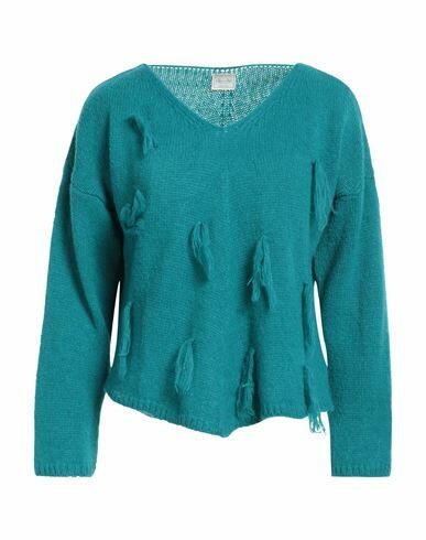 No-nà Woman Sweater Turquoise Nylon, Acrylic, Wool Cover