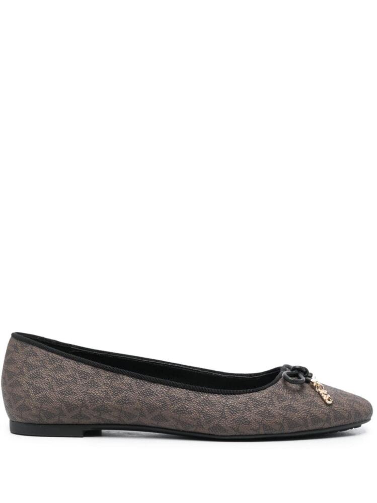 Michael Michael Kors Nori leather ballerina shoes - Brown Cover