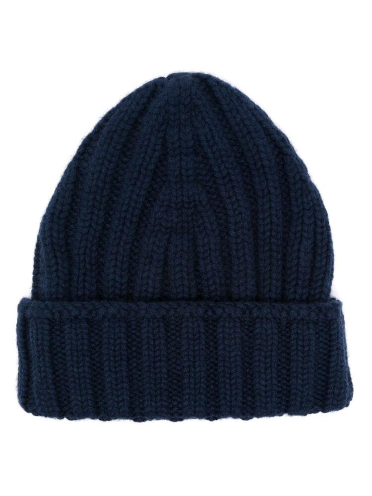 Dell'oglio chunky-knit cashmere beanie - Blue Cover