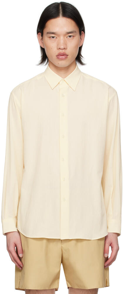 AURALEE Off-White Viyella Shirt Cover