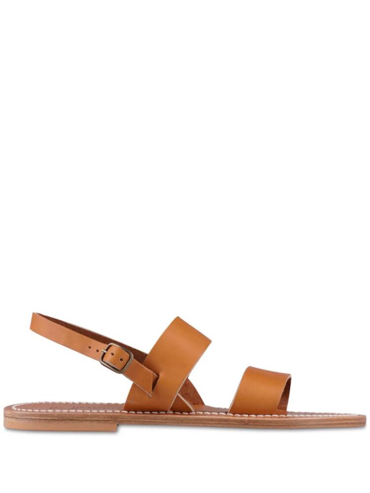 K. Jacques contrast-stitching leather sandals - Brown Cover