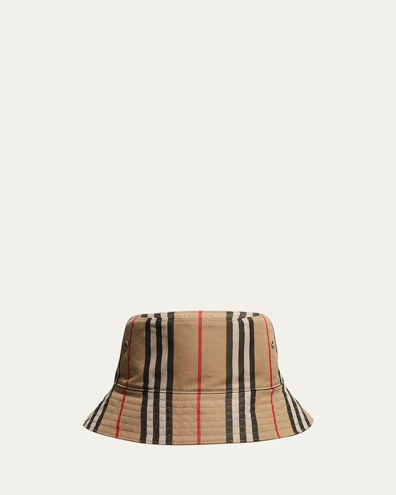 Burberry Reversible Icon Stripe Bucket Hat Cover