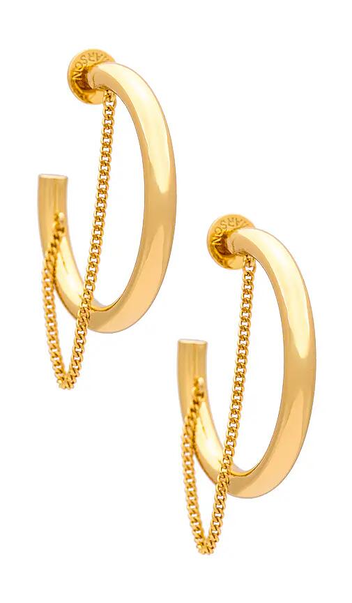 Demarson Miley Hoops in Metallic Gold Cover