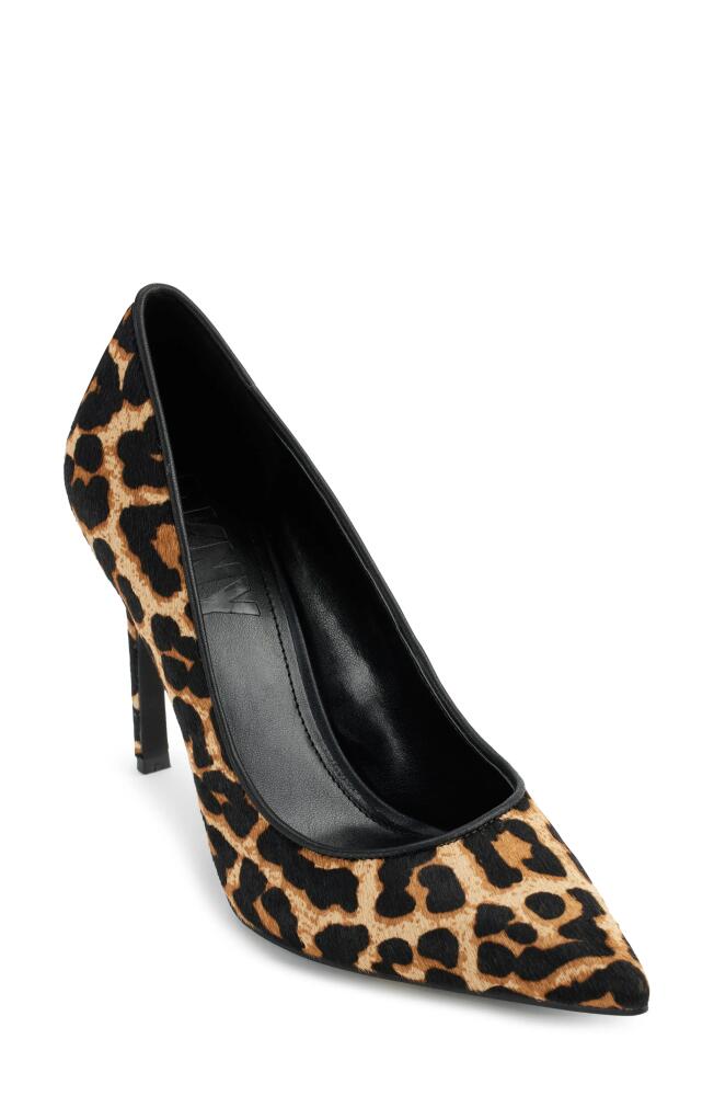 DKNY Mabi Pointed Toe Pump in Leopard Calf Hair Cover