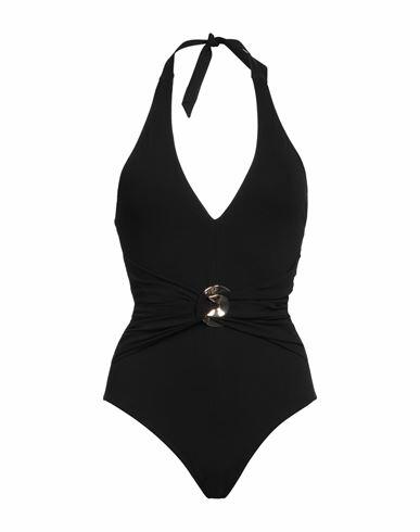 Moeva Woman One-piece swimsuit Black Polyester, Elastane Cover