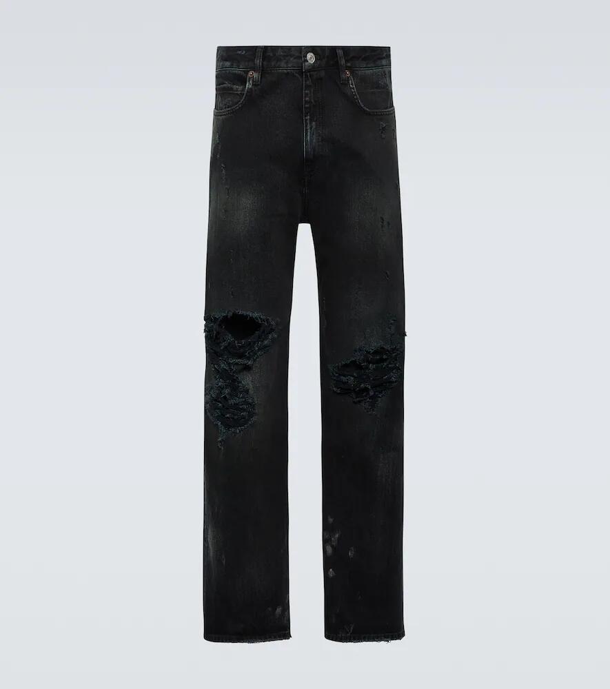 Balenciaga Distressed straight jeans Cover