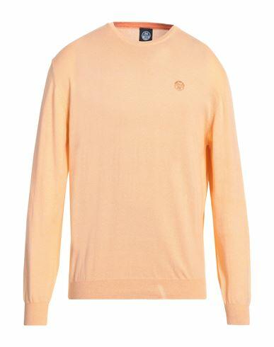 North Sails Man Sweater Orange Cotton Cover