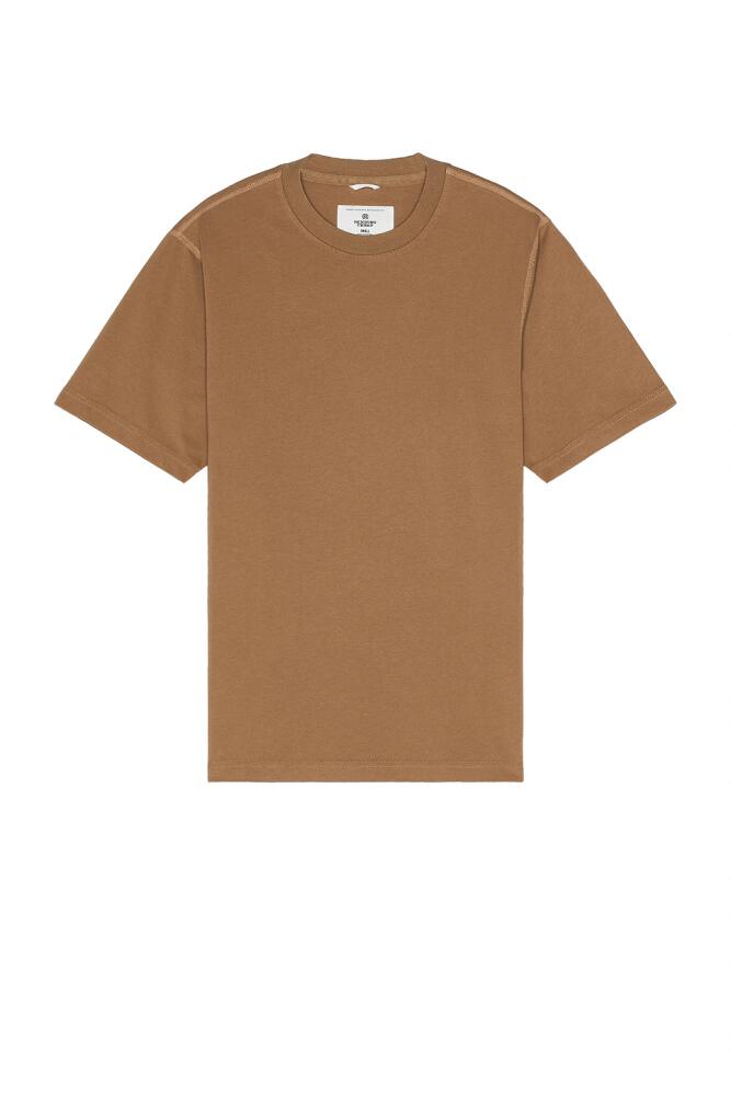 Reigning Champ Midweight Jersey Classic T-shirt in Brown Cover