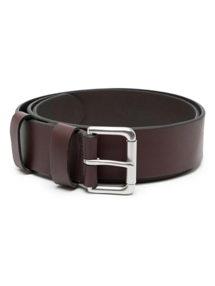 Polo Ralph Lauren Roller logo-debossed leather belt - Black Cover