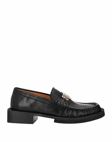 Ganni Woman Loafers Black Leather Cover