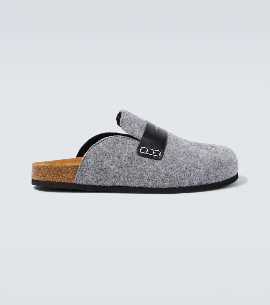 JW Anderson Leather-trimmed slippers Cover