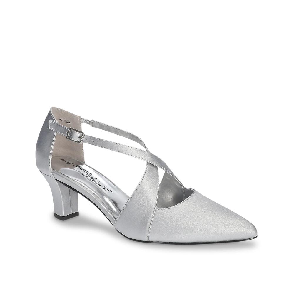 Easy Street Elegance Pump | Women's | Silver Satin Cover